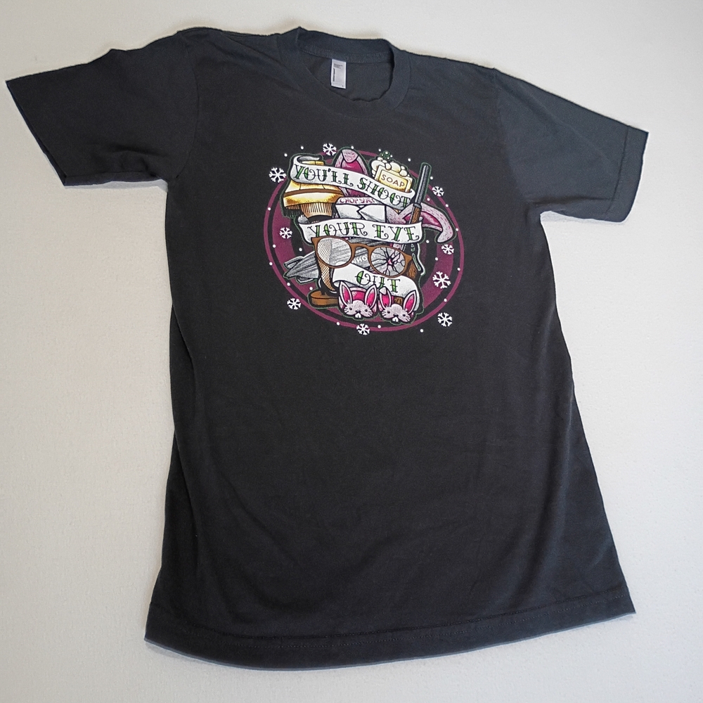 American Apparel Sz S A Christmas Story You'll Shoot Your Eye Out Graphic Tee
